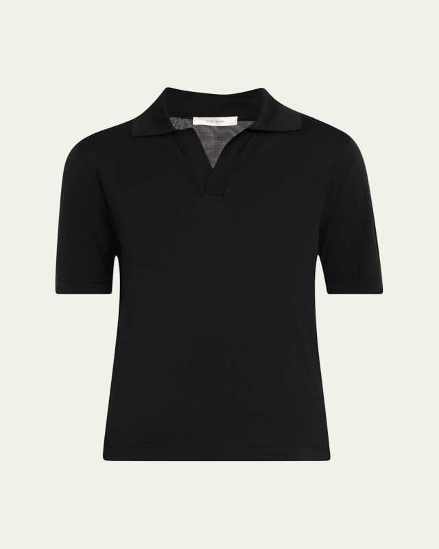 Julianna Silk Polo Shirt